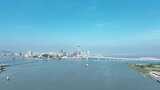 澳门航拍澳门塔西湾大桥澳门城市建筑风光高清在线视频素材下载