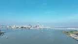 澳门航拍澳门塔西湾大桥澳门城市建筑风光高清在线视频素材下载