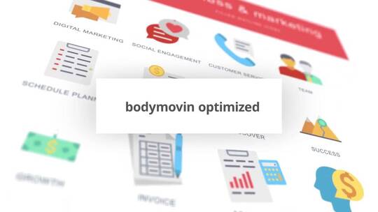 商业营销动画图标公司演示文稿活动视频AE模板
