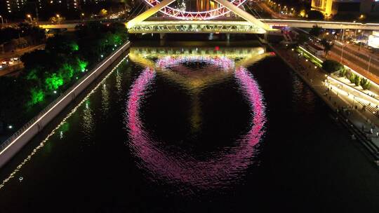 天津之眼航拍 夜景