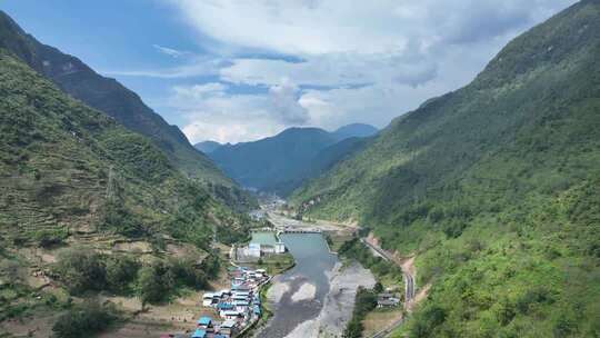 四川大凉山州大山深山航拍