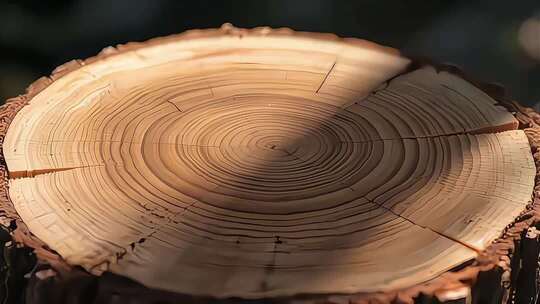 树木年轮的岁月痕迹