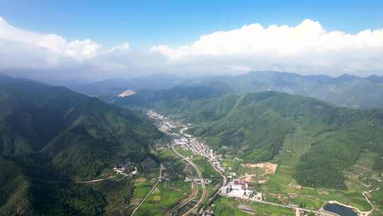 美丽乡村风景航拍