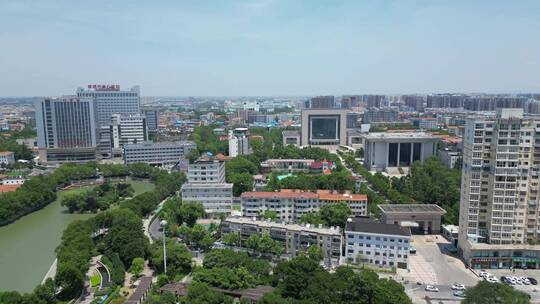 航拍湖北武汉城市风光旅游景点