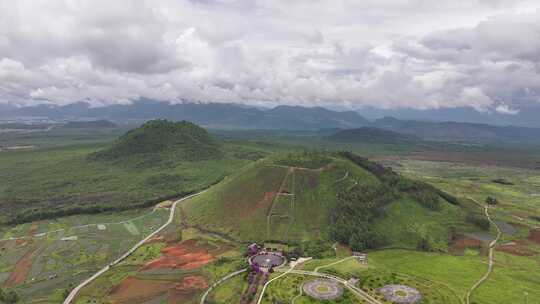 腾冲火山地热国家地质公园航拍