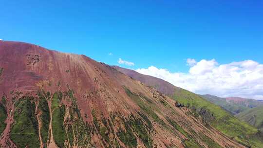 彩色山脉自然风光