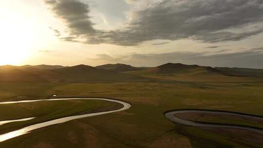 内蒙古巴尔虎草原自然风光