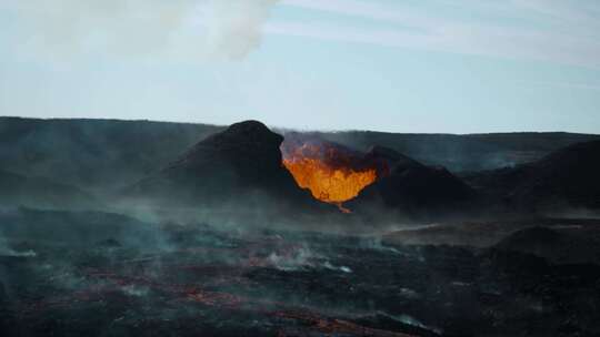 火山，熔岩，冰岛，Fagradalsfj