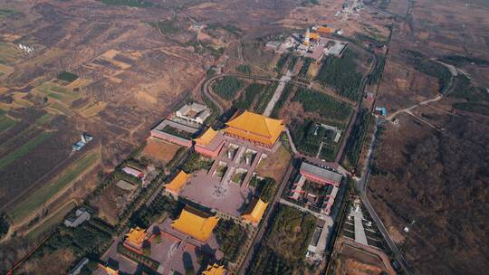 平顶山香山寺航拍视频素材模板下载