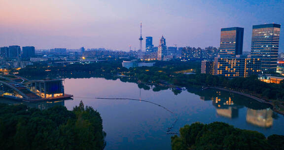 青浦新城夜景