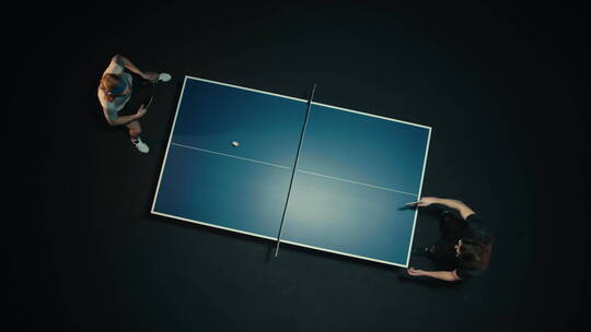 打乒乓球的人视频素材模板下载