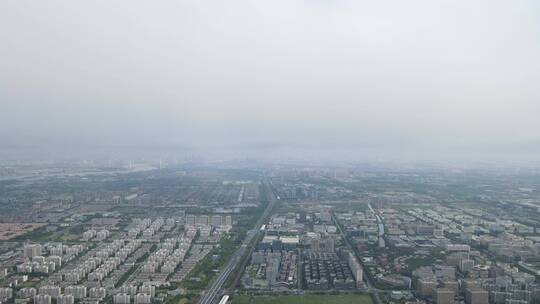 上海闵行区浦江镇全景4K航拍