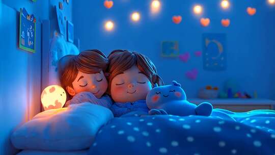 合集 温馨的夜晚 儿童睡房美妙好梦沉睡