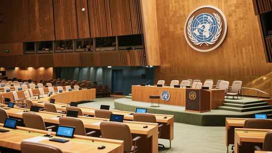 联合国会议厅内部场景