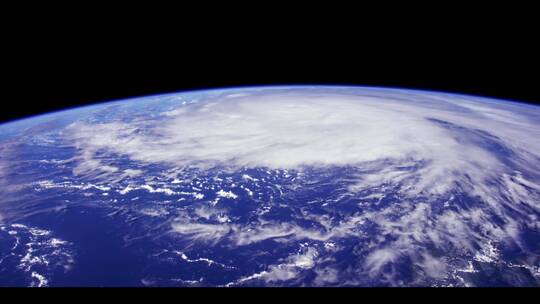 卫星拍摄热带风暴