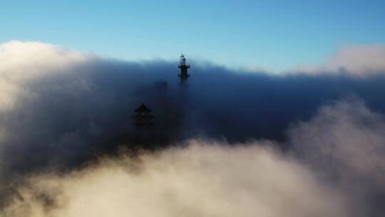 广西南宁大明山云海航拍