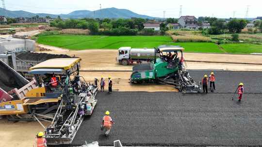 水泥稳定路面水稳施工路面施工路基施工