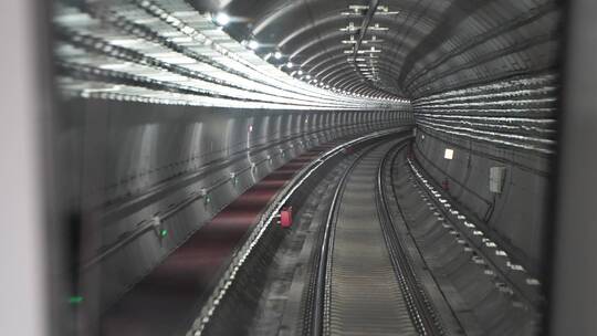 北京地铁19号线隧道轨道视频