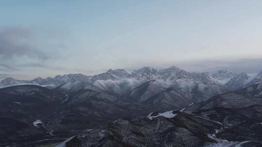 冬季雪山航拍合集01