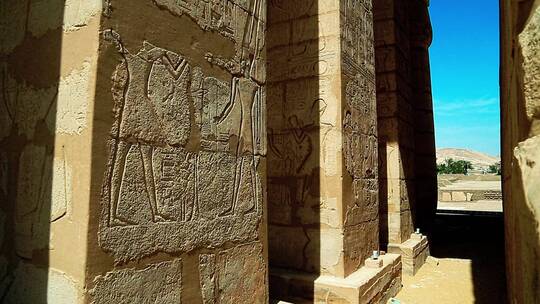 埃及拉美西斯二世神庙视频素材模板下载