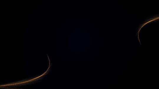 黑色背景金色光线特效