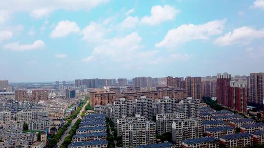 安徽省蚌埠市城市蓝天白云延时摄影视频素材模板下载