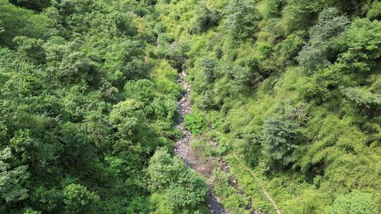 航拍祖国壮丽河山山谷