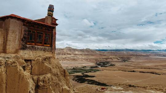 西藏阿里地区古格王朝遗址历史建筑延时
