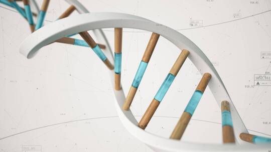 医学技术螺旋DNA染色体视频素材模板下载