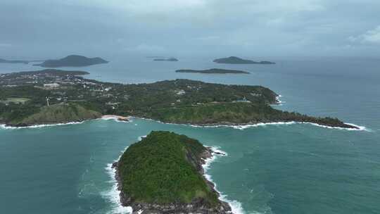 航拍泰国泰国普吉岛夏季自然风景