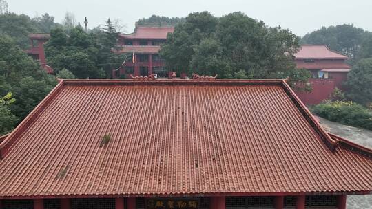 古建筑乐山五通桥-宏佛寺航拍纪录