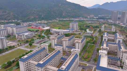 福州福建农林大学旗山校区航拍校园风景风光