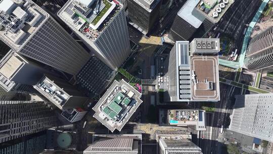 香港城市建筑鸟瞰