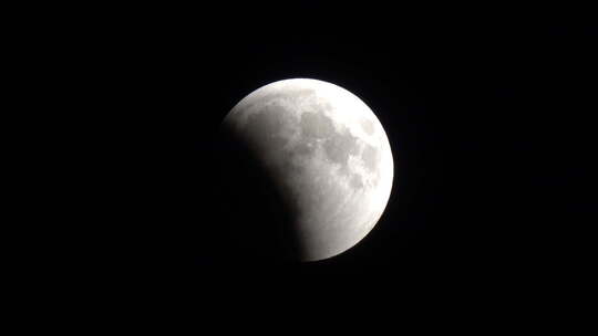 月食——地球的阴影在月球上蔓延