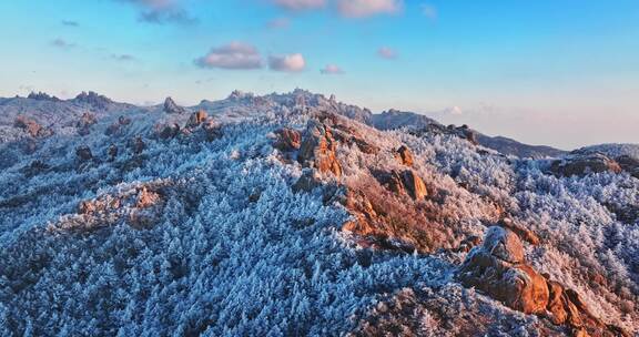 青岛雪景崂山雪景