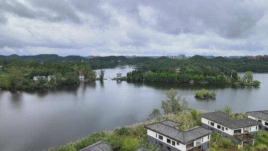 4k航拍赤城湖唐兴书院文旅目的地合集1