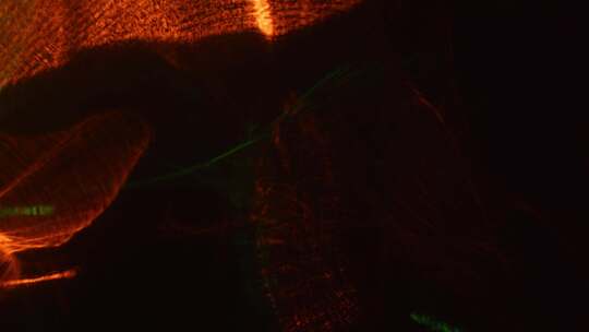 绿色、橙色、灯光、光束