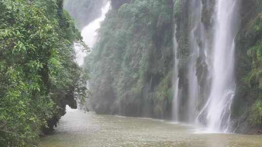 马岭河峡谷瀑布航拍