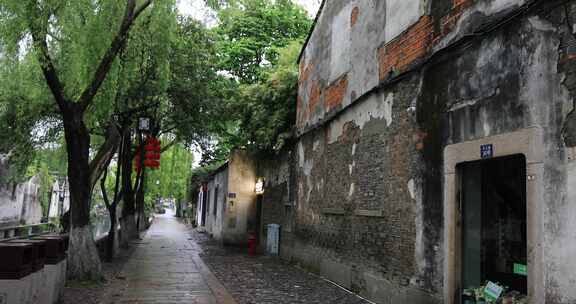 春天春雨清晨唯美慢生活古街苏州平江路