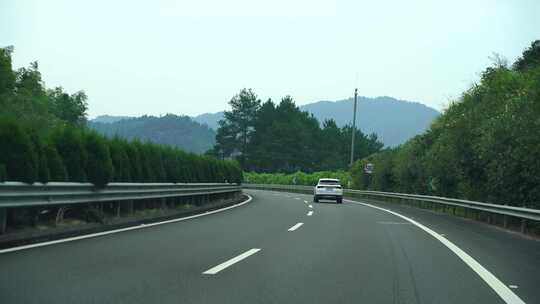 高速公路行驶视角开车道路驾驶汽车第一视角