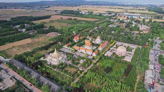 河南洛阳白马寺航拍