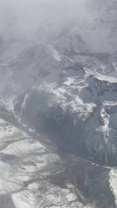 飞机上航拍 俯瞰雪山 藏区大气 原素材_1748