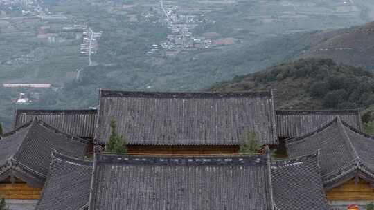 航拍洛阳万安山山顶公园