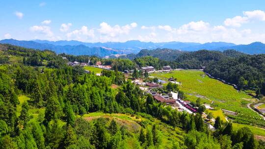 航拍5A景区雁荡山大龙湫景观区剪刀