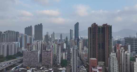 香港油尖旺区航拍