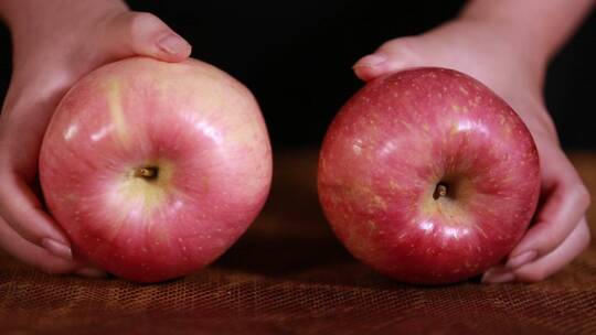 不同品种的苹果对比