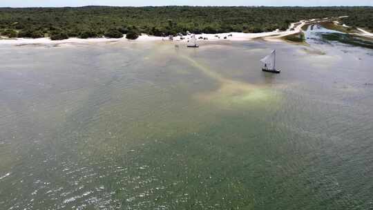 巴西Jericoacoara。巴西东北部度假旅行的热带风景。