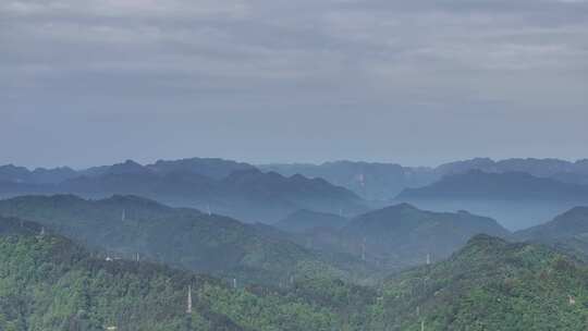 湘西清晨青山航拍