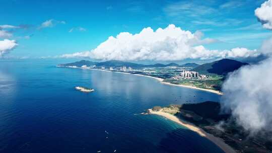 广东阳江海陵岛旅游风光航拍