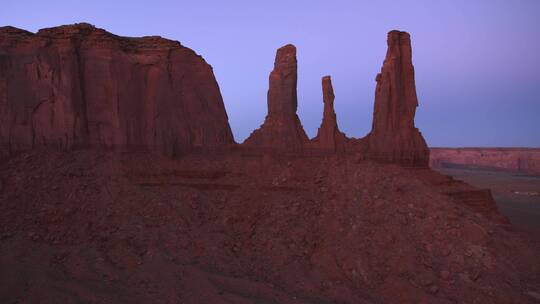 沙漠的岩石景观视频素材模板下载